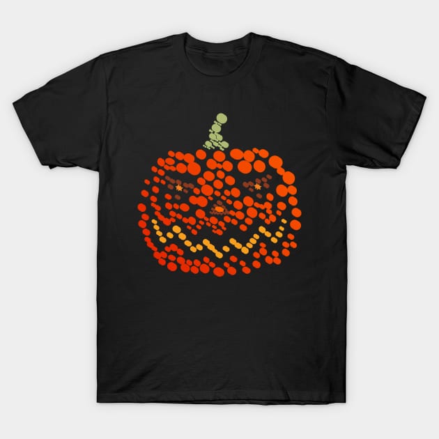 Pumpkin scary Circle , face devil T-Shirt by jaml-12